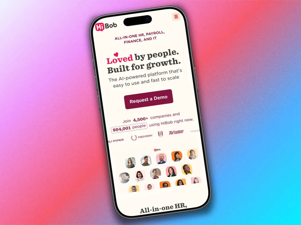 Mobile homepage