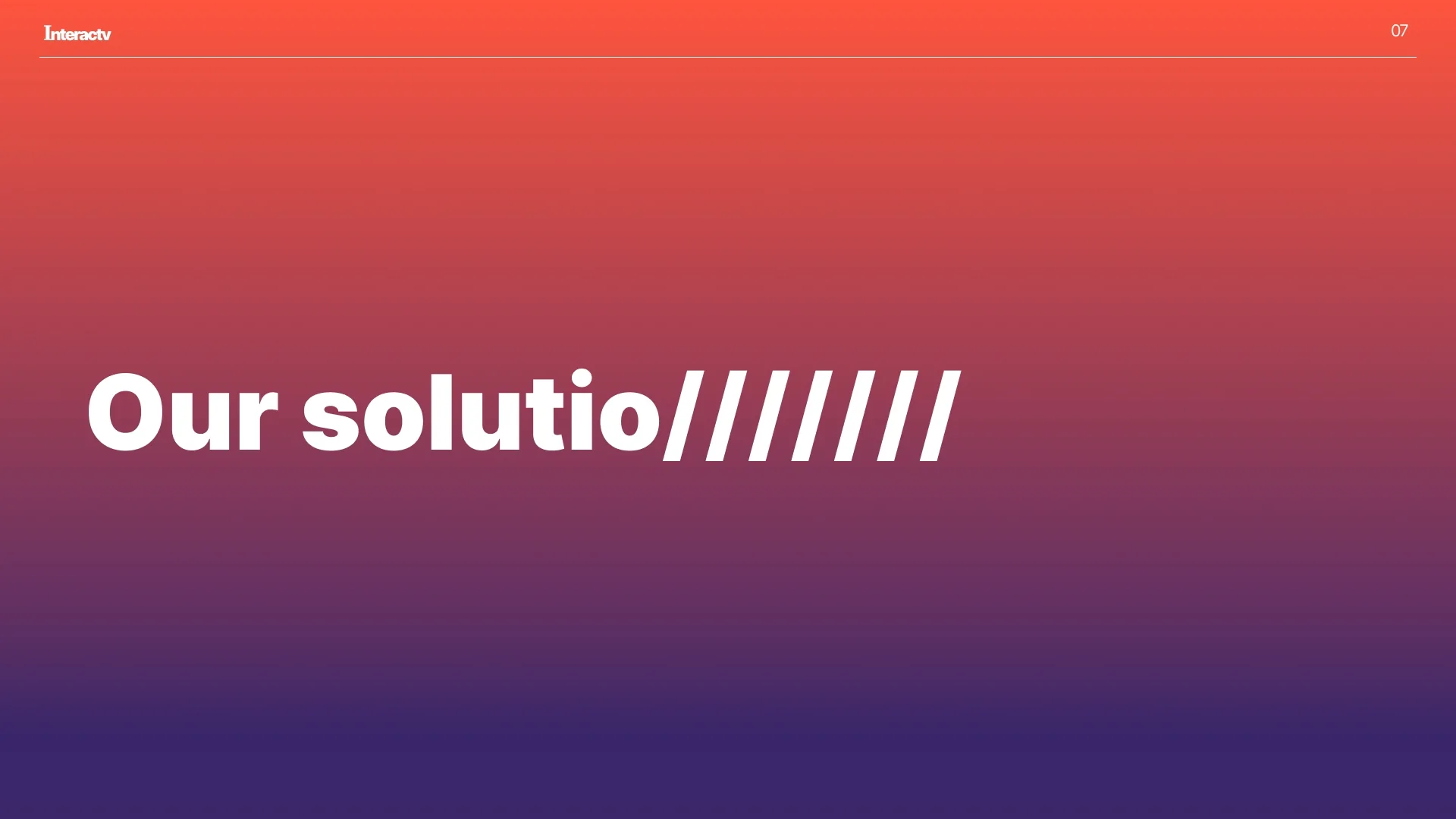InteracTV solution statement