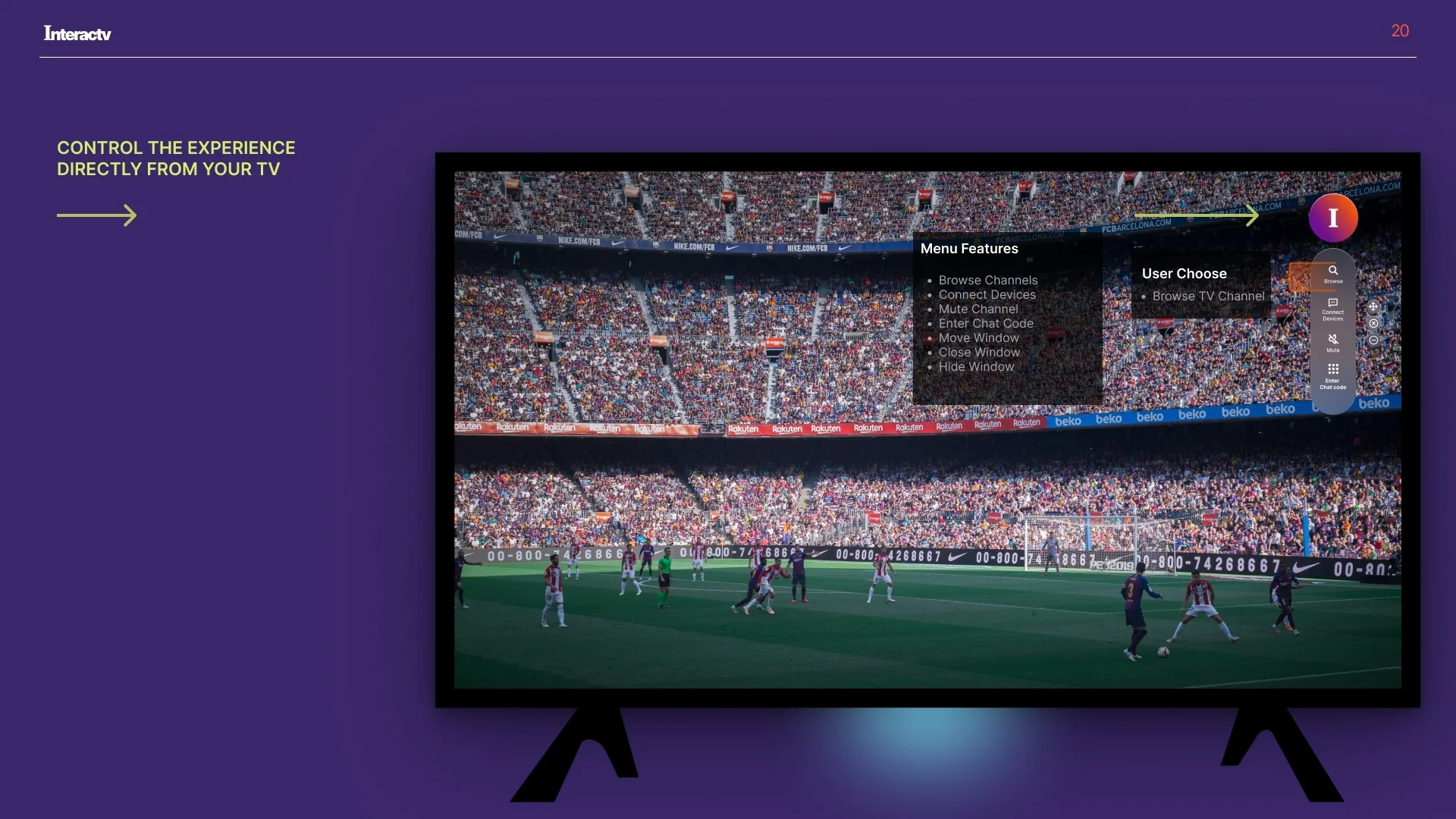 Live football discussion overlay