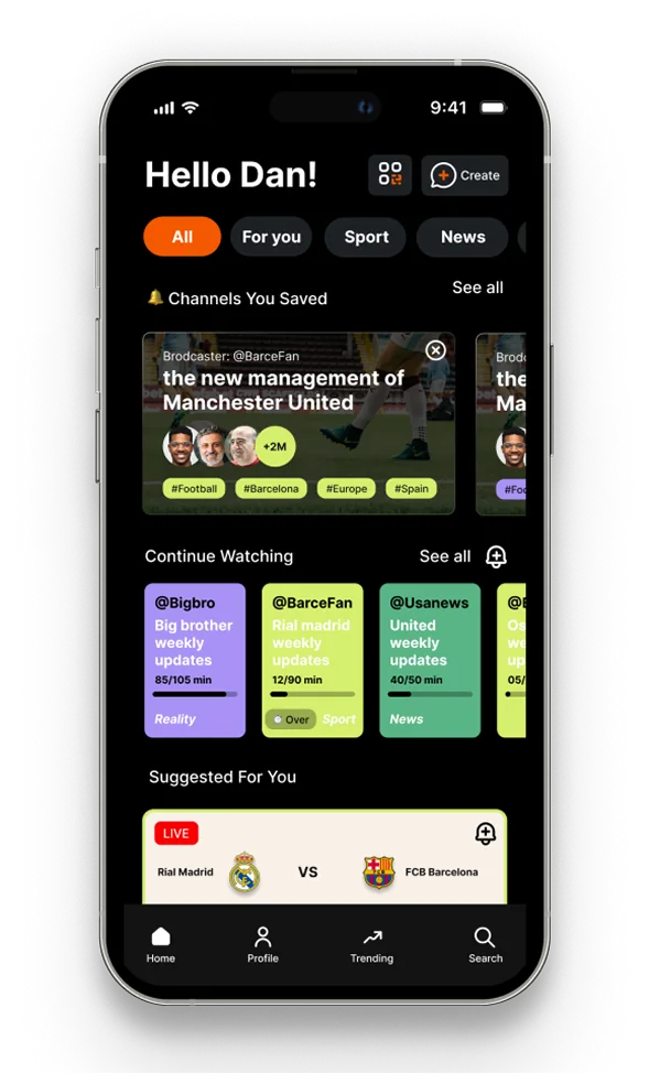 Mobile companion app — the second-screen experience