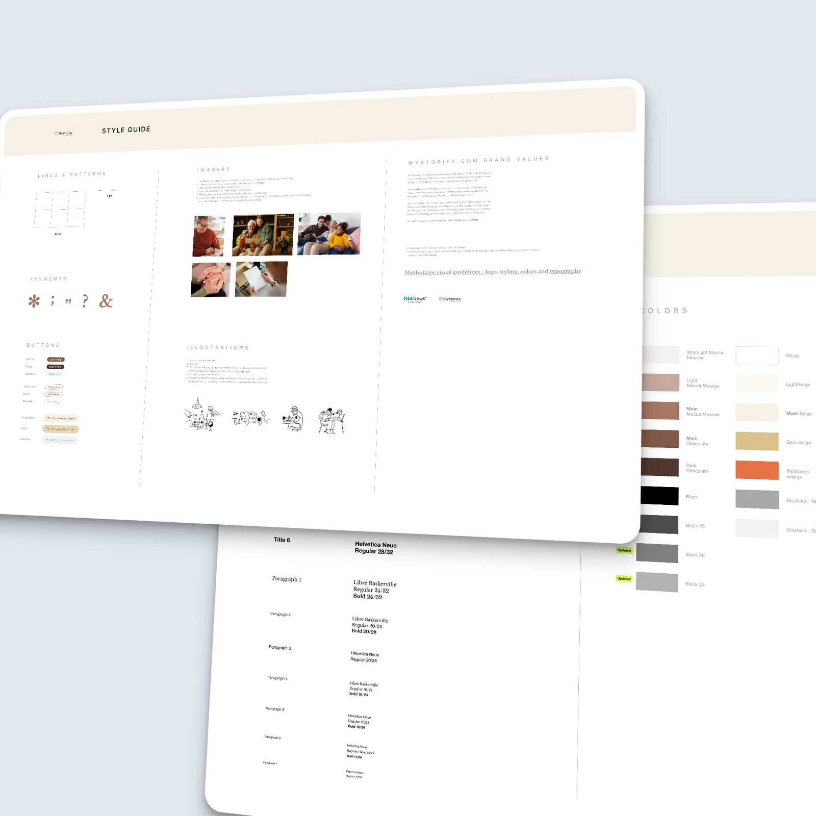 MyHeritage interface design detail
